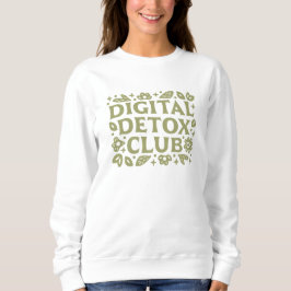 Camiseta Digital detox club wellness girl green aesthetic