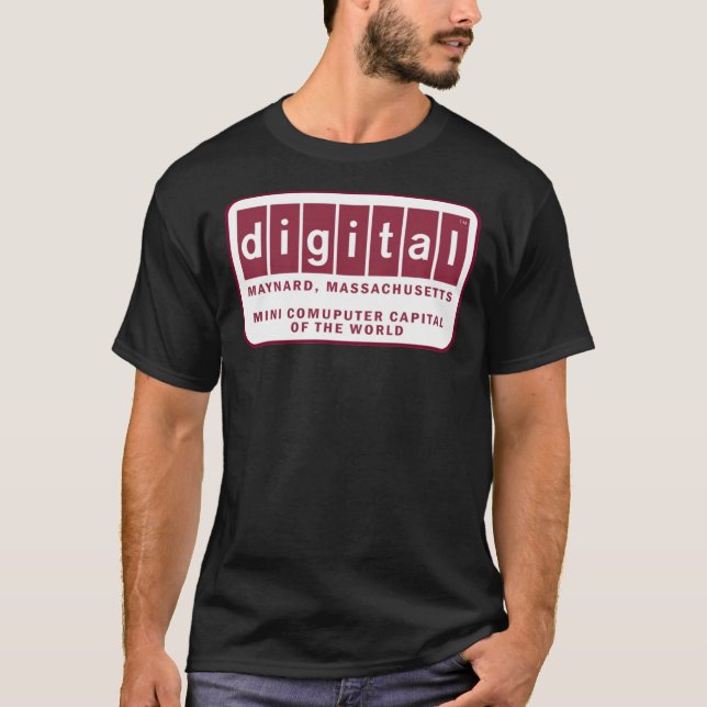 Camiseta Digital Equipment Corporation - Maynard, MÃE - Vin (Frente)