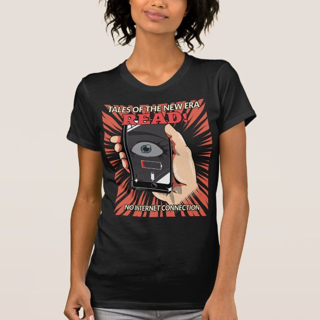 Camiseta Digital Horror Tale - Books (Frente)