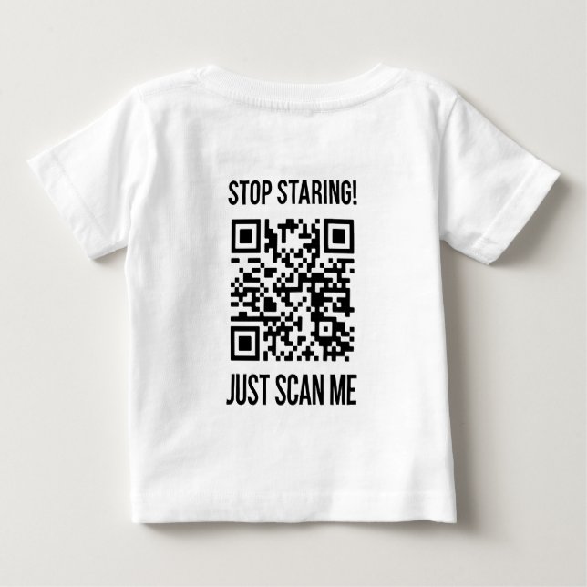 Camiseta Digitalize-me com o código QR: escolha gentileza t (Verso)