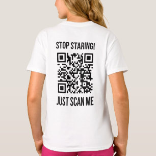 Camiseta Digitalize-me com o código QR: escolha gentileza t