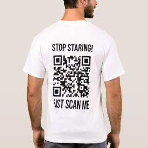 Camiseta Digitalize-me o código QR: Crie o seu futuro