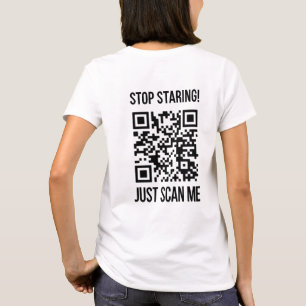 Camiseta Digitalize-me o código QR: Crie o seu futuro