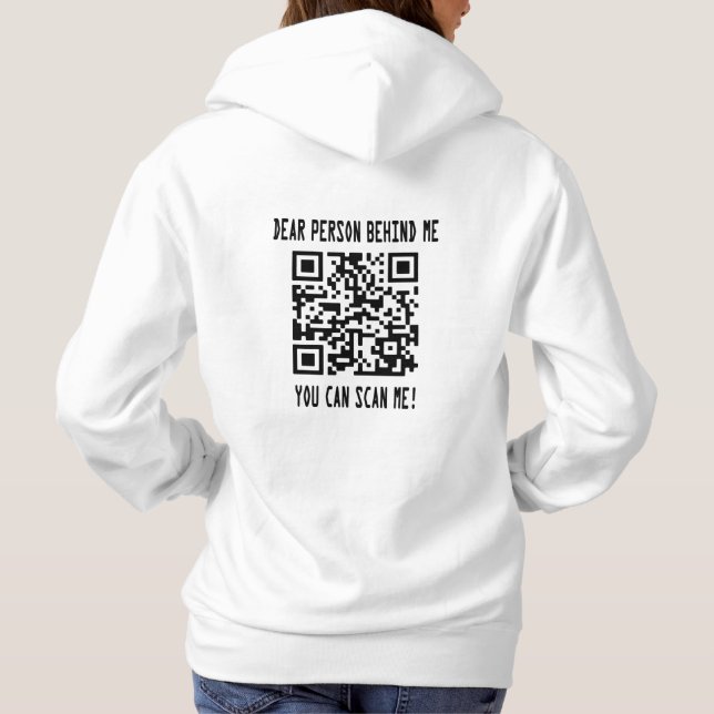 Camiseta Digitalize-me o código QR para um impulso motivaci (Verso)