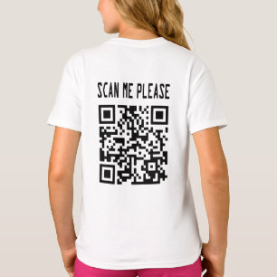Camiseta Digitalize-me por favor Código QR - Sorria, é grát