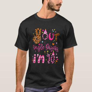 Camiseta Dígitos de Solteiro do Peace Out Eu tenho 10th Gir