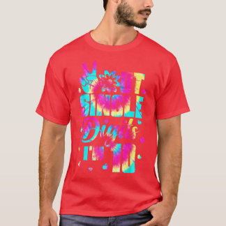 Camiseta Dígitos De Solteiro Do Peace Out Im 10 T Tie Dye B