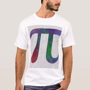 Camiseta Dígitos do símbolo 14400 do Pi