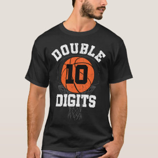 Camiseta Dígitos duplos Decorações de aniversário Menino 10