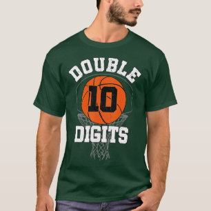 Camiseta Dígitos duplos Decorações de aniversário Menino 10