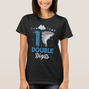 Camiseta Dígitos duplos Tornado Bi, 10º aniversário, 10 ano
