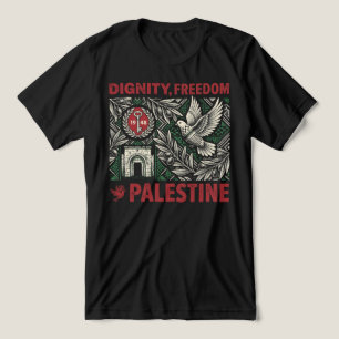 Camiseta Dignity, Freedom, Palestine