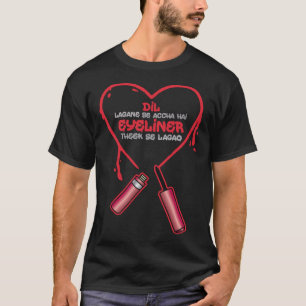 Camiseta Dil Lagane Se Accha Hai Eyeliner Theek Se Hindi Pu