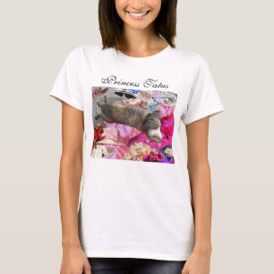Camiseta Dilema da Princesa Tatus Cat com Chapéus Diva