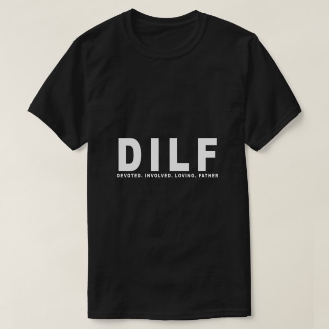 Camiseta DILF - dia de os pais essencial (Frente do Design)
