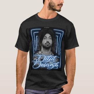 Camiseta Diljit Dosanjh trabalho de arte