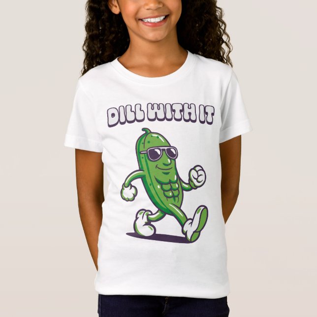 Camiseta Dill com a Legal Garota de picles (Frente)