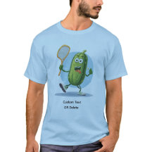 Dill Engraçado Jogando Pickleball Texto Personaliz