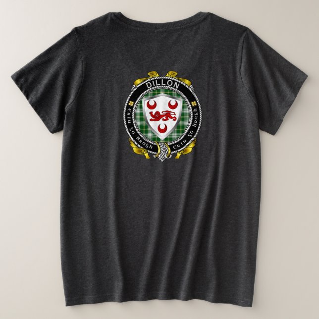 Camiseta Dillon Irish Shield Women's (Verso do Design)
