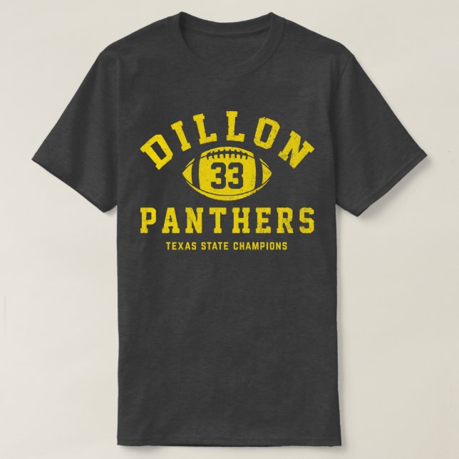 Camiseta Dillon Panthers 33 Campeões do Estado do Texas (Frente do Design)