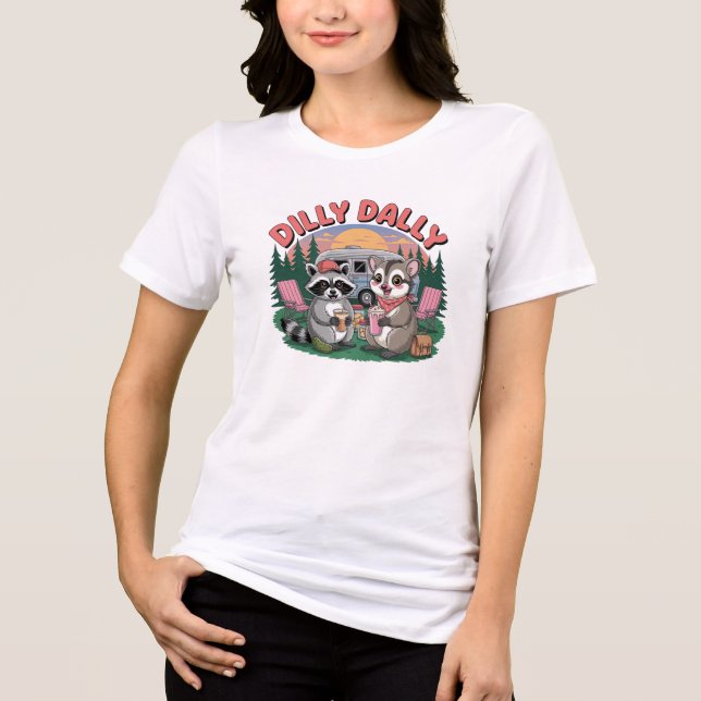Camiseta Dilly Dally Camping Buddies Adventure (Frente)