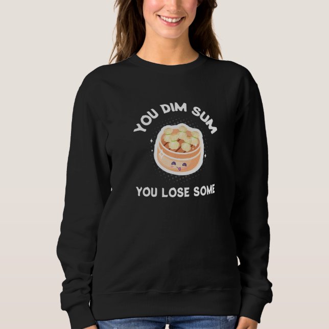 Camiseta Dim Sum Engraçado Comida Asiático Arma Chinês de P (Frente)