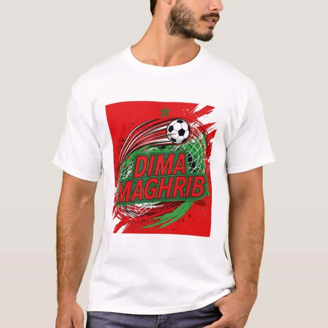 Camiseta Dima Maghrib – Moroccan Flag Pride & National ... (Frente)
