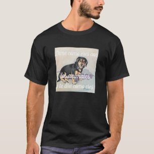 Camiseta dime como eres con los animales