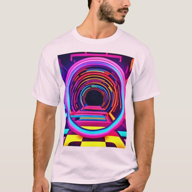 Camiseta Dimensões do Túnel Neon (Frente)