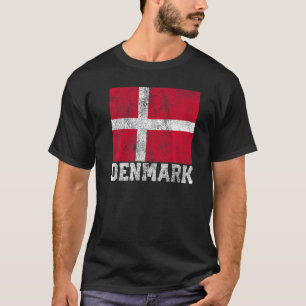Camiseta Dinamarca Bandeira Orgulho Nacional Raízes País Fa