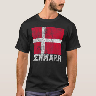 Camiseta Dinamarca Bandeira Orgulho Nacional Raízes País Fa