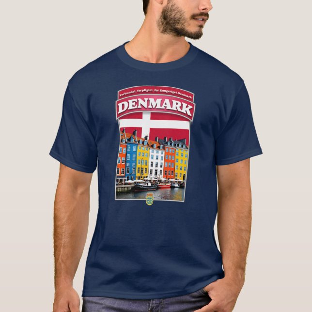 Camiseta Dinamarca Copenhaga Europa (Frente)
