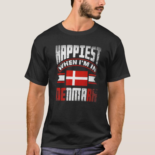 Camiseta Dinamarca Dinamarca Bandeira Dinamarquesa Mais Fel (Frente)