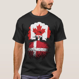 Camiseta Dinamarca Dinamarca Canadá Canadá Canadá, Bandeira
