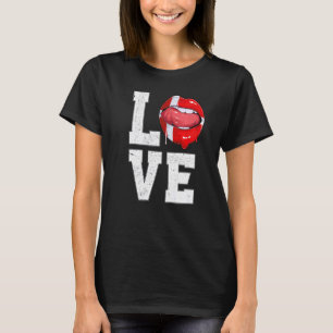 Camiseta Dinamarca Flag Soccer Fan Love Dane