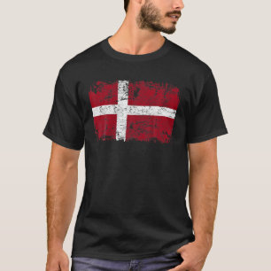 Camiseta DINAMARCA Flag Vintage - DINAMARCA em dificuldades