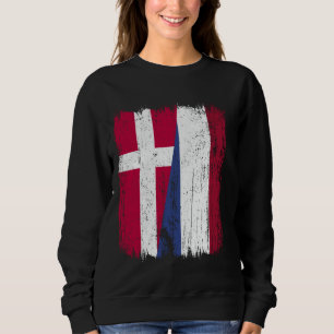 Camiseta Dinamarca Holland Half Flag Danish Dutch Heritage