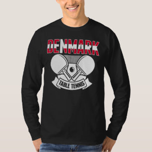 Camiseta Dinamarca Ping Pong Orgulhosa Mesa Supo
