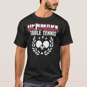 Camiseta Dinamarca Ping Pong Orgulhoso Mesa Sup