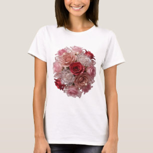 Camiseta Dinâmica Prata ROSE BLOOM Slogan