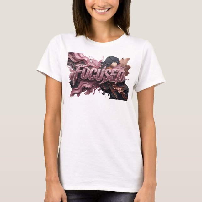 Camiseta Dinâmica Vermelha FOCADA Statement (Frente)