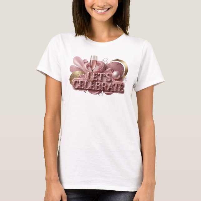 Camiseta Dinâmica Vermelha VAMOS CELEBRAR (Frente)