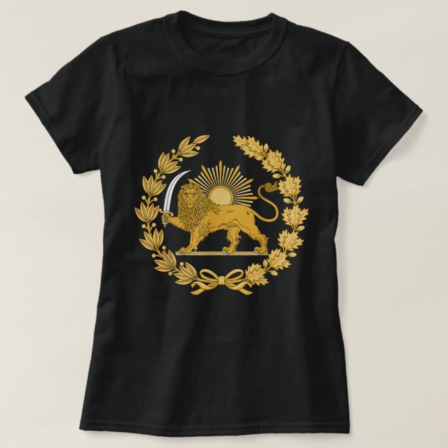 Camiseta Dinastia Safáve do Império Iraniano Sun Achaemenid (Frente do Design)