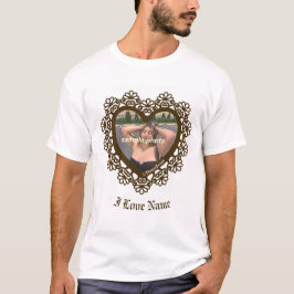 Camiseta Dingus Heart Lace Frame