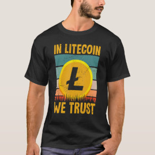 Camiseta Dinheiro Crypto Para Homens & Mulheres Em Litecoin