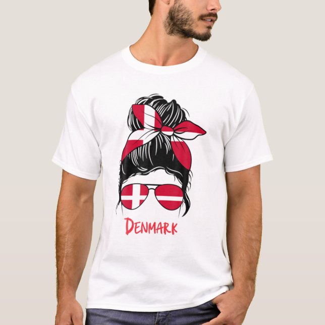 Camiseta Dinheiro da Dinamarca, Bandeira da Dinamarca, Patr (Frente)