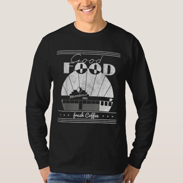 Camiseta Dinheiro das Moondances da Boa comida Tendência de (Frente)