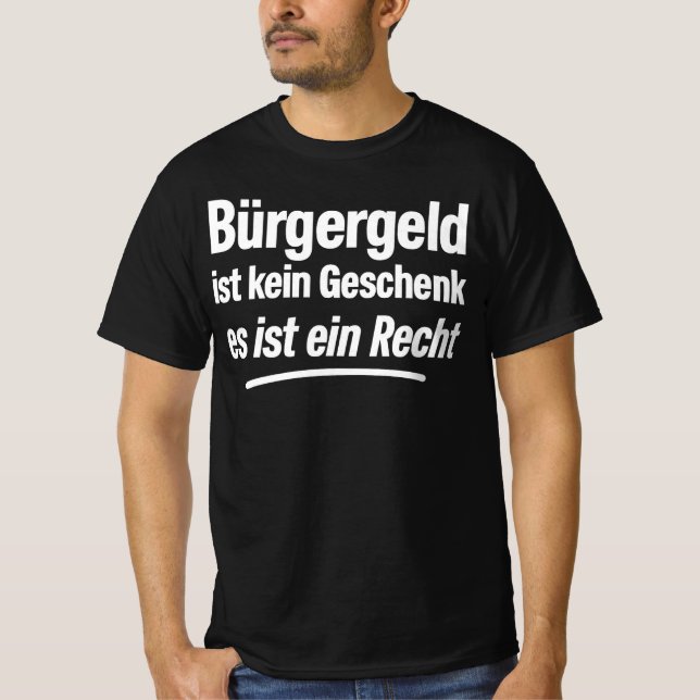 Camiseta Dinheiro do cidadão não é um presente, é um direit (Frente)