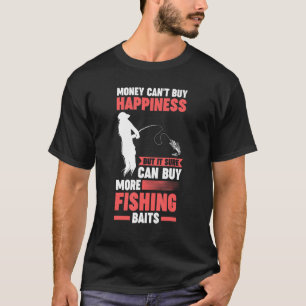 Camiseta dinheiro não pode comprar felicidade, mas pode com