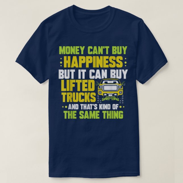 Camiseta Dinheiro não pode comprar felicidade, mas pode ser (Frente do Design)